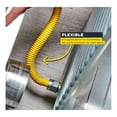 thumbnail image 4 of Gas Connector 30 inch Yellow Coated Stainless Steel, 1” OD Flexible Gas Hose Connector for Tankless Water Heater, with 3/4” FIP x 3/4” MIP Stainless Steel Fittings, 30” Gas Appliance Supply Line, 4 of 7