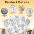 thumbnail image 3 of 22Pcs Owl Embroidery Pattern Stabilizer 8.3"x11.7" Owl Flower Soluble Stick and Stitch Embroidery Sticker 4 Sheets Bird Water Hand Sewing DIY Embroidery Paper, 3 of 9
