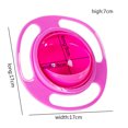 thumbnail image 3 of Baby Gyro Bowl 360 Degree Rotation Spill Resistant Kids Feeding Dish Bowl, 3 of 6