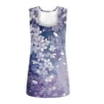 thumbnail image 4 of Puntoco Camisetas ajustadas para mujer Camiseta holgada cómoda con estampado de moda para mujer Top sin mangas, 4 of 5