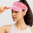 thumbnail image 2 of SURJDE Bling Strass Sport Pare-Soleil Chapeaux Réglables Pare-Soleil d'Été pour Femmes Filles, 2 of 6