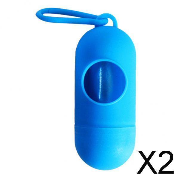 Dispensadores de bolsas de plástico Salvador para excrementos de perros Color Azul 2 piezas