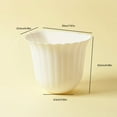 thumbnail image 3 of untoiry Flowers Shape Kitchen Cabinet Door Hanging Trash Waste Storage Tools Can Collection Basket Garbage Bin Container Blue, 3 of 9
