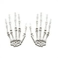 thumbnail image 2 of Nrmvnmi 1 Pairs Halloween Skeleton Hands Plastic Hand Skeleton Model for Halloween Decoration Terror Scary Props(As Shown), 2 of 9