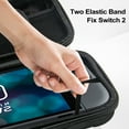thumbnail image 4 of Étui de Transport pour Nintendo Switch 2, Coque Rigide et Étui de Voyage Portable Imperméable avec 2 Protecteurs d'Écran pour Accessoires de Jeu Switch 2025, Sac de Rangement, Noir, 4 of 7
