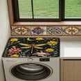 thumbnail image 4 of ZIATUBLESDragonfly Moon Floral Washing Machine Top Dust Cover Pad Water Resistant Washer and Dryer Top Protector Mat for Laundry Room Washable Home Kitchen Decor Accessories, 24 x 19.7 Inch, 4 of 7