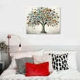 thumbnail image 3 of ONETECH Butterfly Pictures Wall Art Large Tree of Life Painting on Canvas Framed Colorful Butterflies Prints Artwork for Living Room Bedroom Decor- 20x16 Inch, 3 of 3