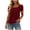 Wine, variant on Iyufng Women's Square Neck Gathered Front Babydoll Short Sleeve Blouse Loose Flow Casual Summer Basic Top