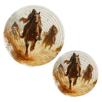Cotton Rope Pot Holder Set of 2 Kitchen Trivets Majestic Horses Potholdersfor Hot Pans & Dishes
