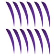 thumbnail image 3 of maskred 12pcs 3inch Turkey Feathers Fletchings Vanes Stylish and Reliable Purple 3 Inch 1Set, 3 of 6
