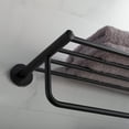 thumbnail image 6 of Kraus Bathroom Shelf 8.13" Towel Bar, Matte Black, 6 of 7