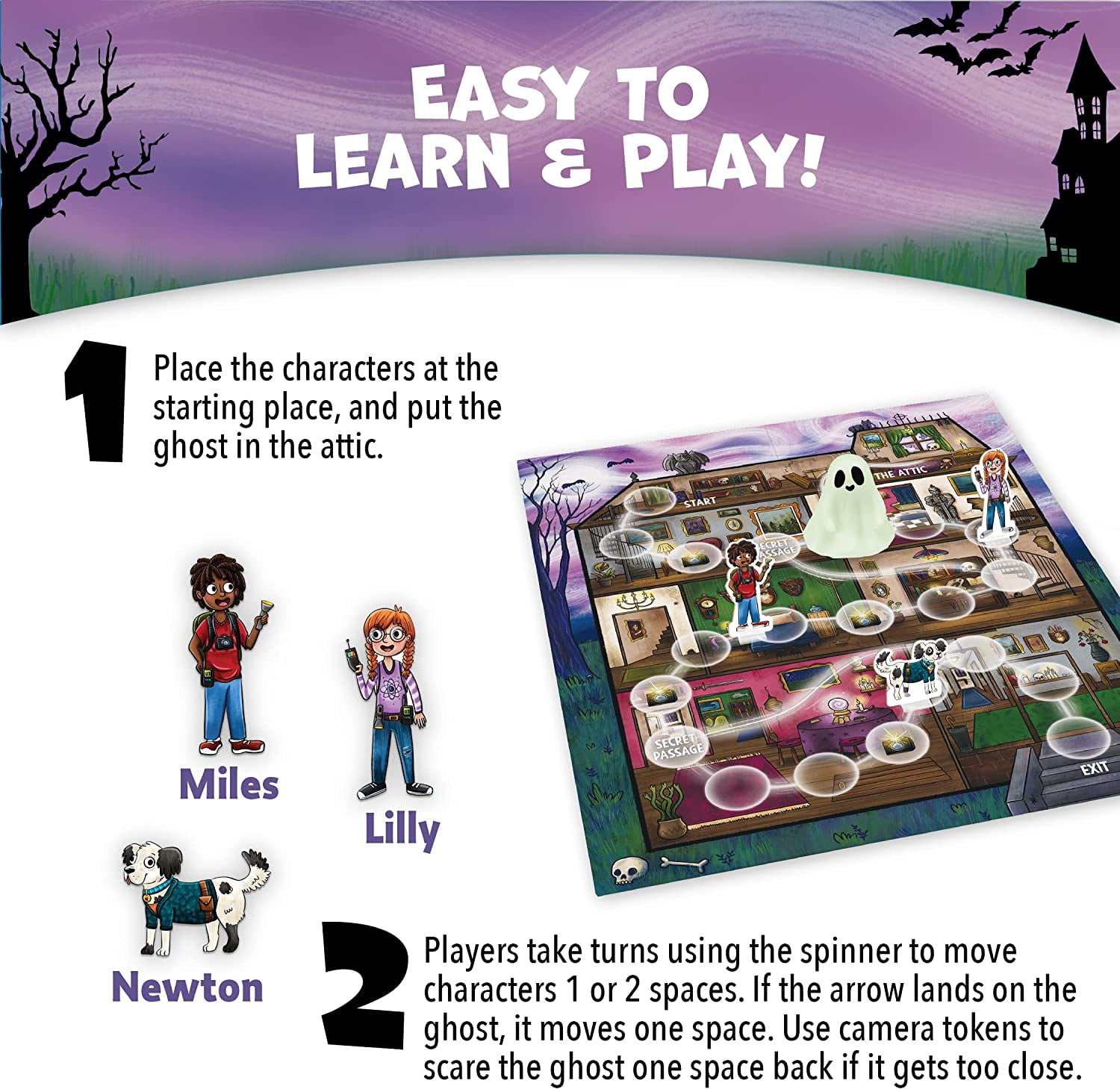 Peaceable Kingdom Ghost in the Attic Cooperative Game for Kids