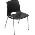 thumbnail image 2 of Global Industrial Vented Stackable Chair - Black, Lot of 4, 2 of 3
