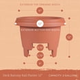 thumbnail image 6 of Bloem 12" Plastic Deck Rail Planter, 9" H x 12" L x 12" W, Fits Rail Sizes between 3.25 to 3.75" Wide, Terra Cotta, 2-Pack, 6 of 8