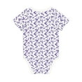 thumbnail image 5 of Balery Lavender Flowers Pattern Baby Climbing Clothes Infant Bodysuit Cute Infant Bodysuit Baby Romper-3 Months, 5 of 7