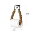 thumbnail image 3 of Rope Roll Puncher Toilet Paper Holder Wall Mounted Storage Rack With Screws For Bathroom Kitchen Rv Camping Boat Farmhouse Rustic Decor, 3 of 5
