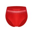 thumbnail image 3 of RUNQHUI Shorts de Danse Brillants pour Femmes Ceinture Élastique Boxeurs Lyriques Rouge TTG, 3 of 7