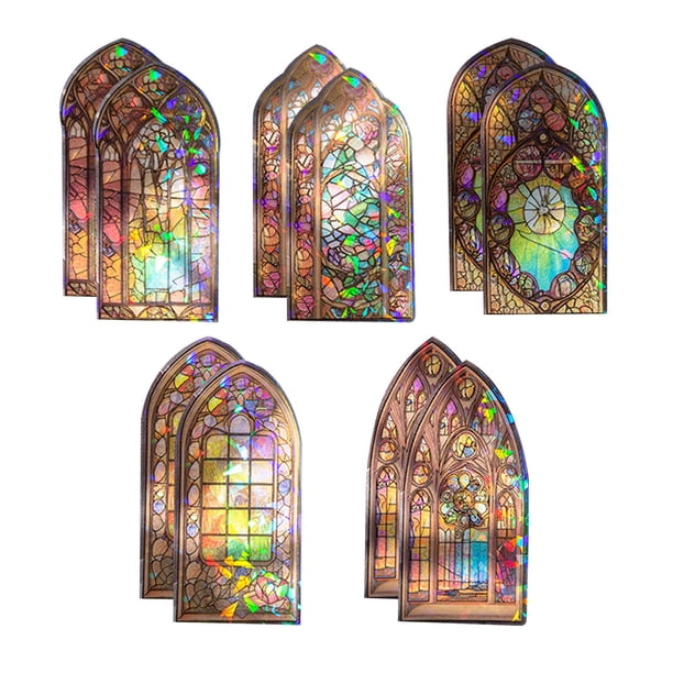 10 pegatinas para scrapbooking, pegatinas estéticas para manualidades. Vistoso