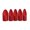 Red 5pcs, variant on Digging Finger Claws Gardening Finger Covers Hand Protection Finger Digging Tools for Planting Weeding Transplanting