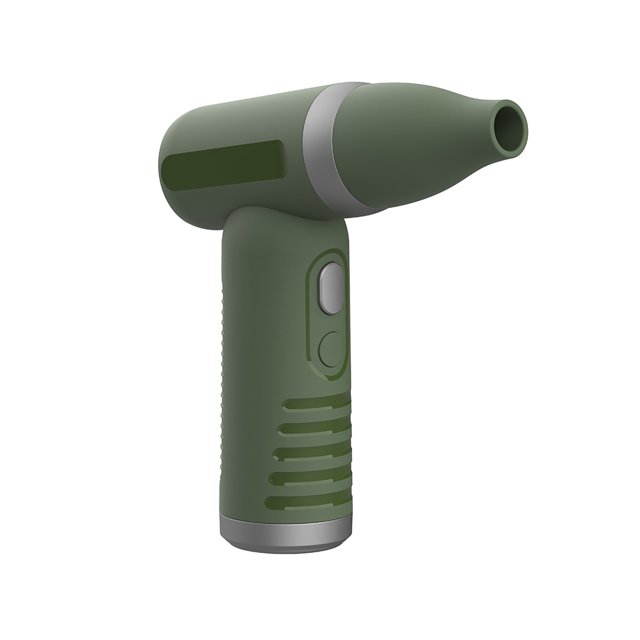 Secador Pelo Inalámbrico Alta Velocidad Ventilador Turbo Sin Escobillas para Acampar Al Aire Libre Pistola Polvo Alta Presión Ventilador Portátil (verde)