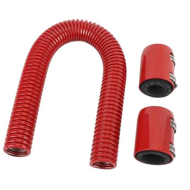 48 Inch Radiator Flexible Coolant Water Hose Kit with Cap Clamp Stainless Steel Universal Engine Cooling Water Hose Kit