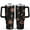 Black, variant on 40oz Gothic Tumbler - BPA-Free Stainless Steel Vacuum Insulated Cup with Leak-Proof Lid & Straw - Celestial Sun Moon Astrology Print - Witchy Aesthetic