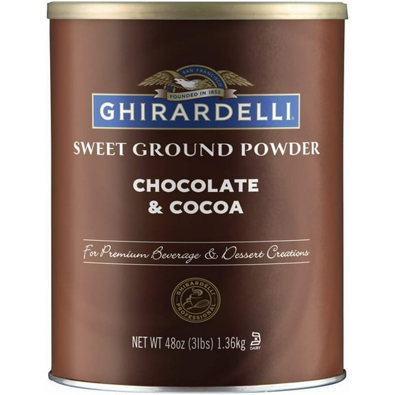 Ghirardelli Sweet Ground Powder, Chocolate and Cocoa, 3 lb