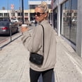 thumbnail image 5 of SUNBS Half Button Pullover Sweatshirt for Women Fall Oversized Casual Fleece Tops with Stand Collar, 5 of 9
