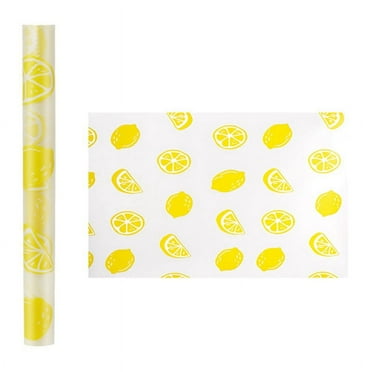 Drawer and Shelf Liner, Non- Kitchen Cabinet Liners Non-Adhesive Thick Strong Grip Waterproof Washable Mats,Lemon