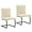 Beige, variant on WSSYzyzf Upholstered Dining Chairs Set of 2, Modern Leathaire Kitchen Chairs with Steel Legs, High Back, Armless Chair for Dining Room, Kitchen, Brown