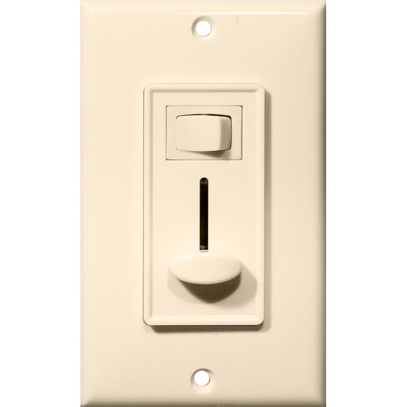 Morris Products 82753 Slide Dimmer With Switch Almond Single Pole by Morris Products