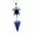 Lapis Lazuli, variant on Natural Crystal Hexagonal Pointed Cone Pendant Pendulum Reiki Chakra Necklace
