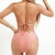 thumbnail image 5 of Traje de baño para mujer, bikini de tirantes sin espalda de color liso para mujer, trajes de baño para mujer, conjuntos de bikini para mujer, trajes de baño de bikini para mujer, 5 of 7