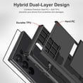thumbnail image 4 of for Samsung Galaxy S24 Ultra Case with Screen Protector [Not-Yellowing] Samsung Galaxy S24 Ultra Phone Case Wallet Card Holder Shockproof Phone Case for Samsung S24 Ultra 6.8 inch Black, 4 of 14