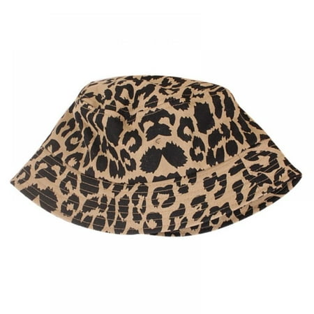 

Baby Boys Girls Toddler Leopard Print Bucket Hats Caps Sun Hat