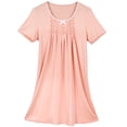 thumbnail image 5 of Dakimoe Nightgowns for Women-Night Dress with Lace Trim Pleated Sleepshirt Casual Print Sleepshirt, 5 of 8