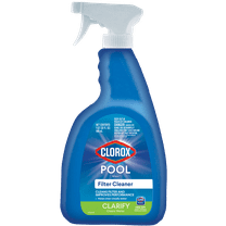 Clorox Pool&Spa Filter Cleaner Spray for Swimming Pools, 32 oz Bottle