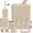 Beige&Gold, variant on Bathroom Accessory Set - Bathroom Set, 12PC Bathroom Accessories Set, White Bathroom Accessories Set, Mini Trash Can, Toilet Brush, Trash Can & Soap Dispenser