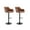 Brown, variant on Guyou Modern Swivel Bar Stool Set of 2, PU Upholstered Adjustable Island Stool Counter Height Stool with Backrest and Metal Base for Kitchen Island Restaurant Bar, Brown