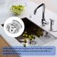 thumbnail image 4 of ZHAOCHENG uds colador de fregadero/tapón de drenaje del fregadero colador de agujero de fregadero colador de cocina/baño 84mm de diámetro con punta de bola, acero inoxidable, 4 of 5