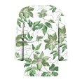 thumbnail image 4 of Fiudx Ofertas Flash Artículos En Oferta Blusa de Manga 3/4 Corta Estampada a La Moda para Mujer, Blusa Informal con Cuello Redondo, 4 of 5