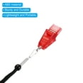 thumbnail image 4 of Uxcell Thickened Plastic Sports Whistle with Lanyard and Mouth Grip Referee Whistle, Red, 4 of 6