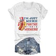 thumbnail image 4 of Blusas de Manga Corta para las Mujeres Divertido Impreso Cuello Redondo Tee, Vintage Humor Gráfico Blusas de Primavera para las Mujeres, 4 of 4
