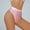 Pink, variant on Women Underwear Glossy Briefs Wet Look Knickers Solid Shiny Panties Underpants