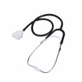 thumbnail image 1 of Portable Double-Sided Stethoscope for Medical Aid (Black), 1 of 5