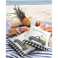 thumbnail image 3 of Pack of 2 Outdoor Pillow Covers, Black White Buffalo Plaid Truck Pull Gnome Lemon Waterproof Square Throw Pillowcase Cushion Decorative Pillow Covers for Couch Patio Tent, 16x16 in, 3 of 6