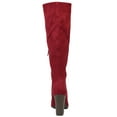 thumbnail image 3 of Journee Womens Kyllie Stacked Heel Knee High Boots, 3 of 9