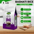 thumbnail image 3 of Premium Basmati Rice – Aromatic Long-Grain White, Perfect for Pilaf & More – Ideal for Rice Cooker, Microwave, & Instant Rice Meals (4lb), 3 of 8