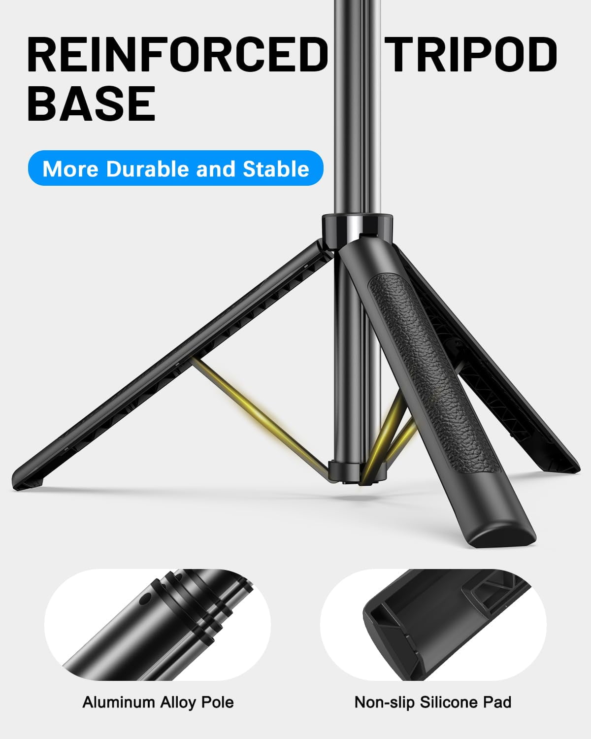 Content Creator Essentials Kit for iPhone/Android, 71" Adjustable Phone Tripod with Light, Wireless Remote & Microphone