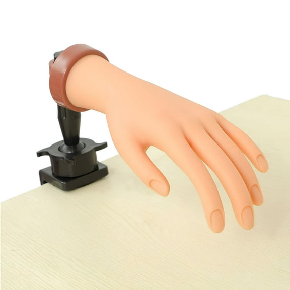VANIDO Practice Hand for Acrylic Nails, Mannequin Hands for Nails Practice, Nail Art Hand Training Hand Fake Hand 1Pcs Nude Hand